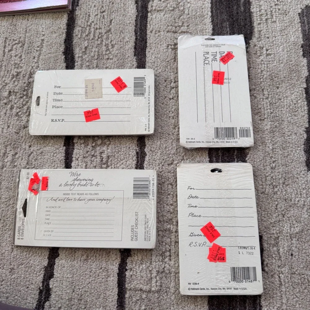 Vintage Hallmark American Greetings Invitations Lot 32ct Goose Kitchen Bridal